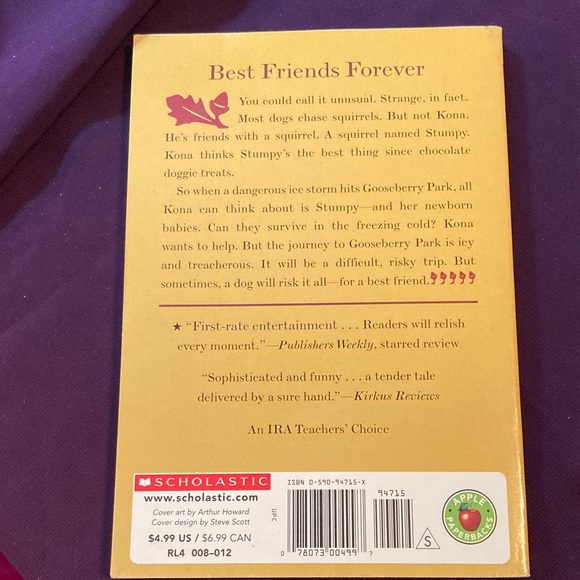 Scholastic Gooseberry Park by Cynthia Rylant - Illustrated Cover - Picture 2 of 2